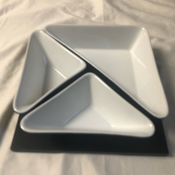 Black And White Ceramic Serving Dish Set - Picture 1 of 6